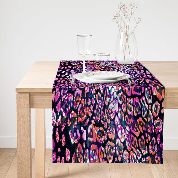 Realhomes Özel Tasarım Dijtal Baskılı Modern Süet Runner Realhomes