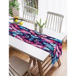 Realhomes Renkli Tüyler Dijtal Baskılı Modern Süet Runner Realhomes