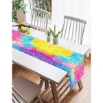 Realhomes Renkli Butterfly Özel Tasarım Dijtal Baskılı Modern Süet Runner Realhomes