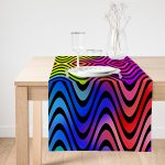 Realhomes Multi Renkler Dijital Baskılı Modern Süet Runner Realhomes