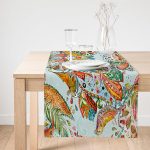 - SuetRunner-3676-Gorsel1 - Realhomes Realhomes Kuş Motifli Dijital Baskılı Modern Süet Runner Realhomes