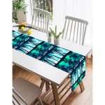 Realhomes Palmiye Desenli Dijital Baskılı Modern Süet Runner Realhomes