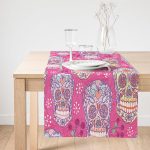 - SuetRunner-3682-Gorsel1 - Realhomes Realhomes Pembe Zeminli Kurukafa Dijital Baskılı Süet Runner Realhomes