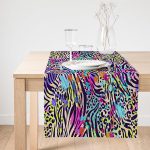 Realhomes Multi Renkler Dijital Baskılı Modern Süet Runner Realhomes