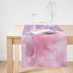 Realhomes Özel Tasarım Dijtal Baskılı Modern Süet Runner Realhomes