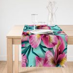 - SuetRunner-3703-Gorsel1 - Realhomes Realhomes Mavi Zeminli Rengarenk Çiçekler Modern Süet Runner Realhomes