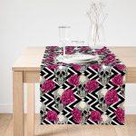 Realhomes Özel Tasarım Dijtal Baskılı Modern Süet Runner Realhomes