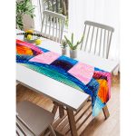 Realhomes Multi Renkler Dijital Baskılı Modern Süet Runner Realhomes