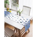 - SuetRunner-3717-Gorsel2 - Realhomes  Realhomes Nazar Boncuğu Motifli Dijital Baskılı Modern Süet Runner Realhomes