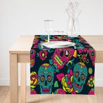 Realhomes Özel Tasarım Dijtal Baskılı Modern Süet Runner Realhomes