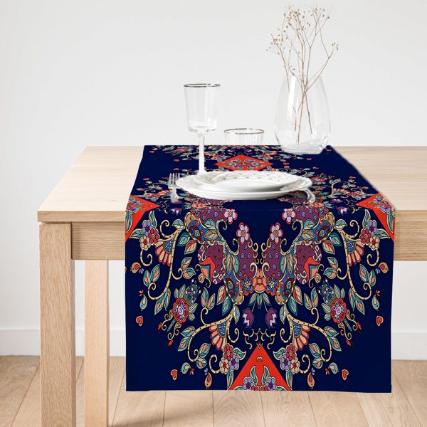 - SuetRunner-3723-Gorsel1 - Realhomes  Realhomes Leopar Motifli Dijital Baskılı Süet Runner Realhomes