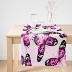 - SuetRunner-3728-Gorsel1 - Realhomes  Realhomes Mor Kelebek Motifli Dijital Baskılı Modern Süet Runner Realhomes