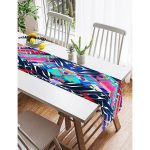 Realhomes Suluboya Desenli Dijital Baskılı Modern Süet Runner Realhomes