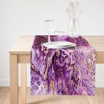 - SuetRunner-3739-Gorsel1 - Realhomes  Realhomes Ebru Motifli Dijital Baskılı Modern Süet Runner Realhomes