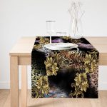 Realhomes Özel Tasarım Dijtal Baskılı Modern Süet Runner Realhomes