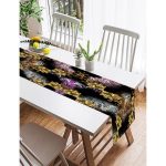 Realhomes Özel Tasarım Dijtal Baskılı Modern Süet Runner Realhomes