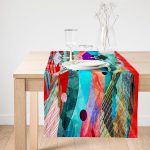 - SuetRunner-3754-Gorsel1 - Realhomes  Realhomes Balık Motifli Dijital Baskılı Modern Süet Runner Realhomes