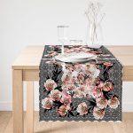 Realhomes Özel Tasarım Dijtal Baskılı Modern Süet Runner Realhomes