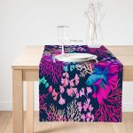 Realhomes Özel Tasarım Dijtal Baskılı Modern Süet Runner Realhomes