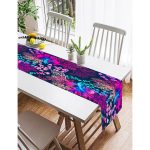 Realhomes Özel Tasarım Dijtal Baskılı Modern Süet Runner Realhomes