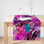 Realhomes Özel Tasarım Dijtal Baskılı Modern Süet Runner Realhomes