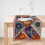 - SuetRunner-3769-Gorsel1 - Realhomes  Realhomes Etnik Motifli Dijital Baskılı Modern Süet Runner Realhomes