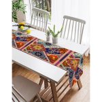 - SuetRunner-3769-Gorsel2 - Realhomes  Realhomes Etnik Motifli Dijital Baskılı Modern Süet Runner Realhomes