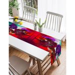 - SuetRunner-3775-Gorsel2 - Realhomes  Realhomes Renkli Zeminde Mor Ağaçlar Özel Tasarım Dijital Baskılı Modern Süet Runner Realhomes