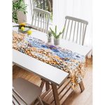 - SuetRunner-3788-Gorsel2 - Realhomes  Realhomes Leopar Motifli Dijital Baskılı Süet Runner Realhomes