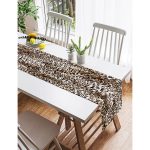 Realhomes Leopar Motifli Dijital Baskılı Süet Runner Realhomes