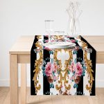 Realhomes Özel Tasarım Dijtal Baskılı Modern Süet Runner Realhomes