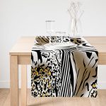 Realhomes Özel Seri Dijital Baskılı Modern Süet Runner Realhomes