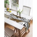 Realhomes Özel Seri Dijital Baskılı Modern Süet Runner Realhomes