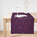 Realhomes Mürdüm Büyüsü Dijital Baskılı Modern Süet Runner Realhomes