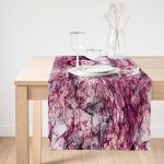 Realhomes Özel Tasarım Dijtal Baskılı Modern Süet Runner Realhomes