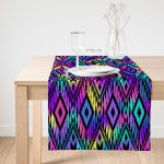 Realhomes Baklava Desenli Özel Tasarım Dijital Baskılı Modern Süet Runner Realhomes