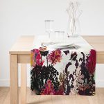 Realhomes Butterfly Dijital Baskılı Modern Süet Runner Realhomes