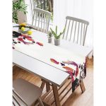 Realhomes Butterfly Dijital Baskılı Modern Süet Runner Realhomes