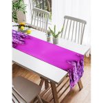 - SuetRunner-3848-Gorsel2 - Realhomes  Realhomes Mor Çiçek Motifli Dijital Baskılı Modern Süet Runner Realhomes