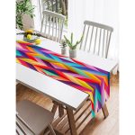 Realhomes Multi Colar Dijital Baskılı Modern Süet Runner Realhomes