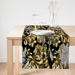 Realhomes Özel Tasarım Dijtal Baskılı Modern Süet Runner Realhomes