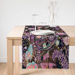 Realhomes Özel Tasarım Dijtal Baskılı Modern Süet Runner Realhomes