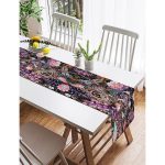 Realhomes Özel Tasarım Dijtal Baskılı Modern Süet Runner Realhomes