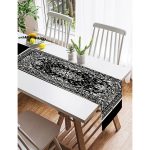 Realhomes Damask Motifli Modern Süet Runner Realhomes