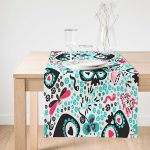 - SuetRunner-3864-Gorsel1 - Realhomes Realhomes Neşeli Baykuşlar Dijital Baskılı Modern Süet Runner Realhomes