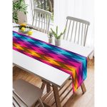 - SuetRunner-3872-Gorsel2 - Realhomes  Realhomes Renkli Zigzag Desenli Dijital Baskılı Modern Süet Runner Realhomes