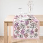 Realhomes Özel Tasarım Dijtal Baskılı Modern Süet Runner Realhomes