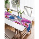 - SuetRunner-3884-Gorsel2 - Realhomes  Realhomes Kareli Renkli Motifler Dijital Baskılı Modern Süet Runner Realhomes