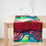 - SuetRunner-3888-Gorsel1 - Realhomes Realhomes Kuş Motifli Dijital Baskılı Modern Süet Runner Realhomes