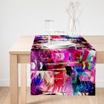 Realhomes Özel Seri Dijital Baskılı Modern Süet Runner Realhomes